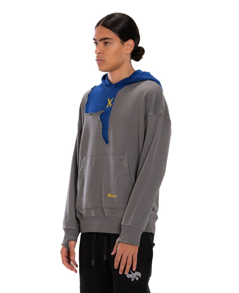 Hoodie Oversize - Gray/ Blue 23 Hoodie Oversize - Gray/ Blue 23