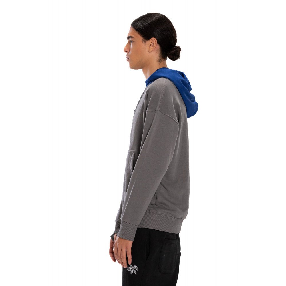 Hoodie Oversize - Gray/ Blue 23
