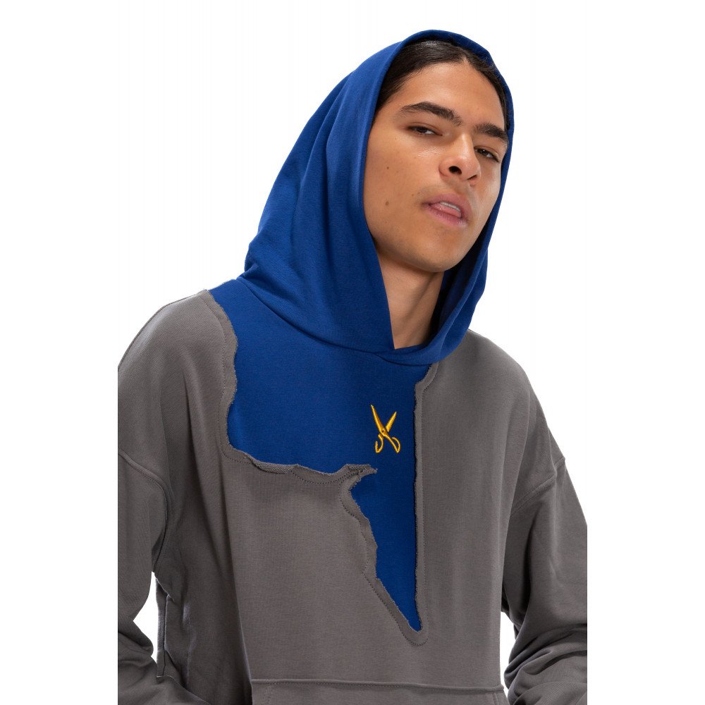 Hoodie Oversize - Gray/ Blue 23