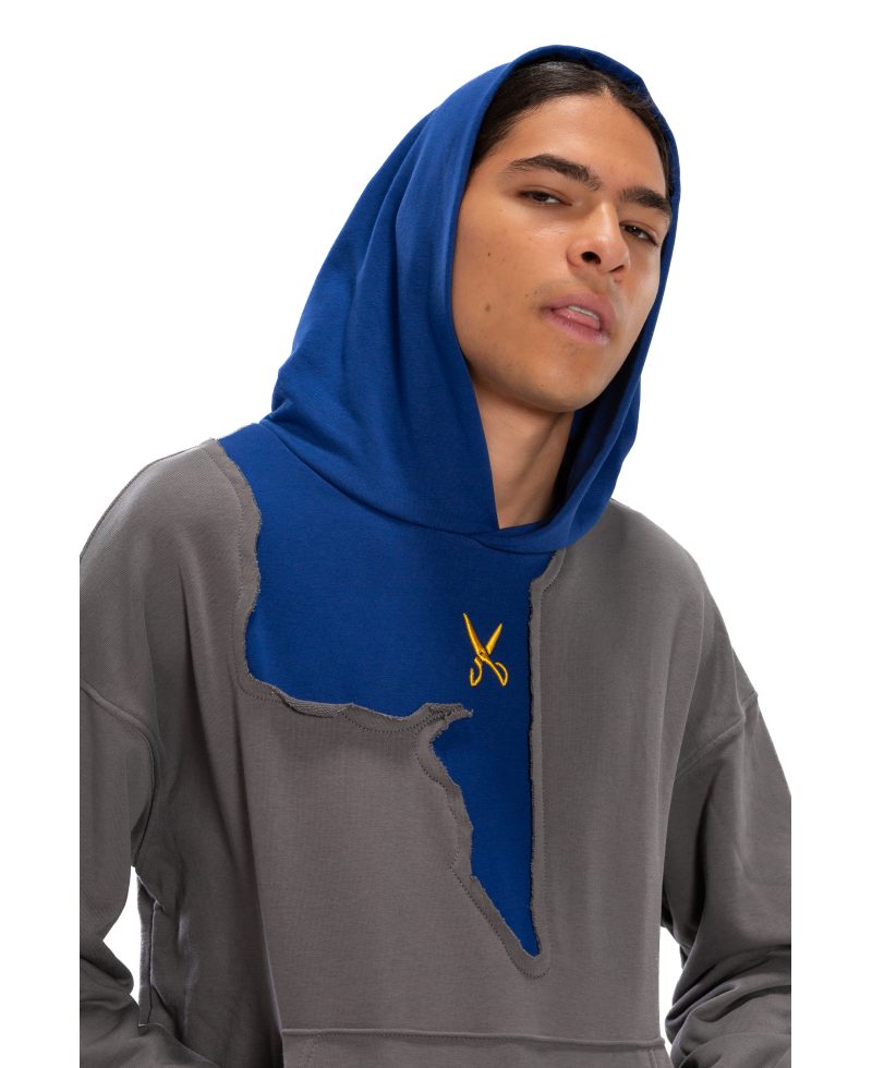 Hoodie Oversize - Gray/ Blue 23 Hoodie Oversize - Gray/ Blue 23