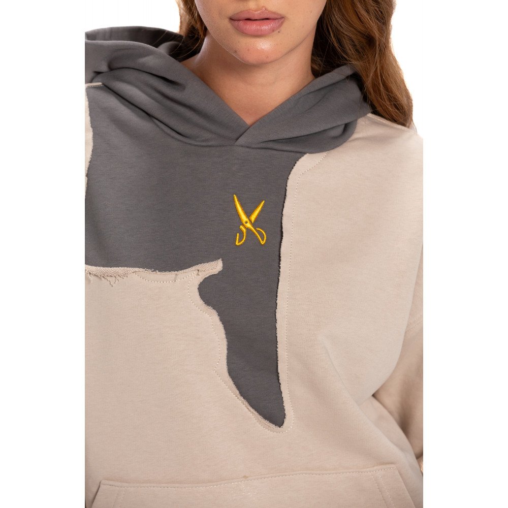 23Hoodie Oversize - Paige/ Gray