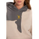 23Hoodie Oversize - Paige/ Gray