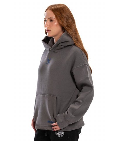 Hoodie Oversize Zigzag - Gray
