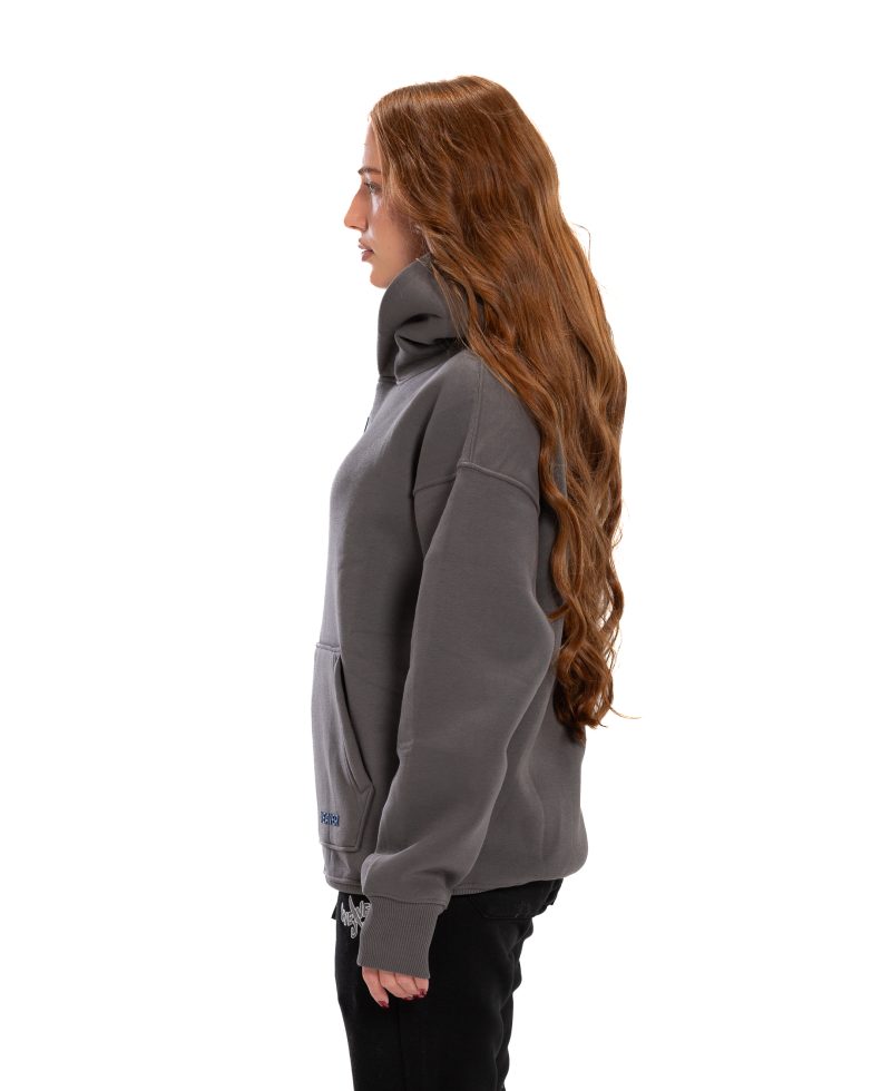 Hoodie Oversize Zigzag - Gray