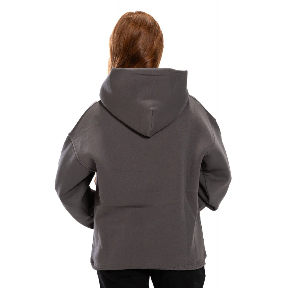 Hoodie Oversize Zigzag - Gray