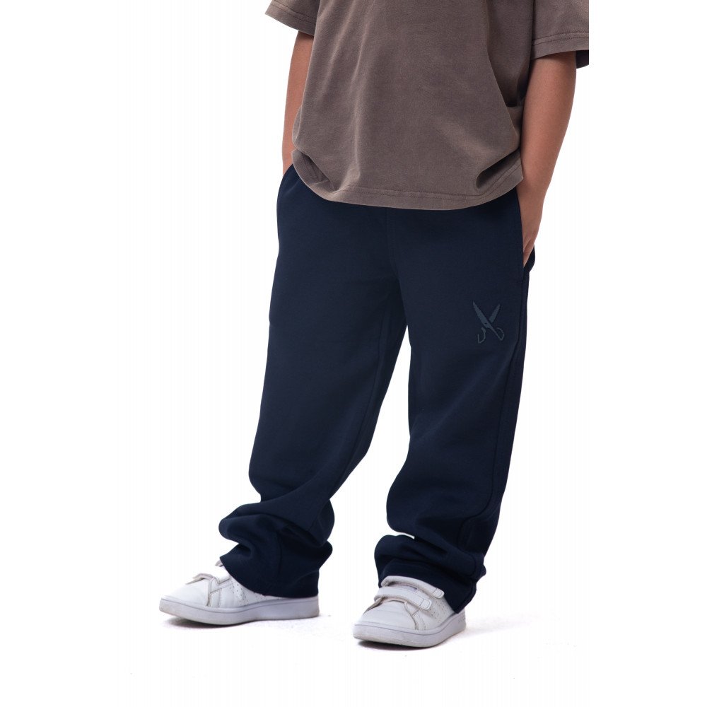 Kids Pants zigzag logo - Navy Blue