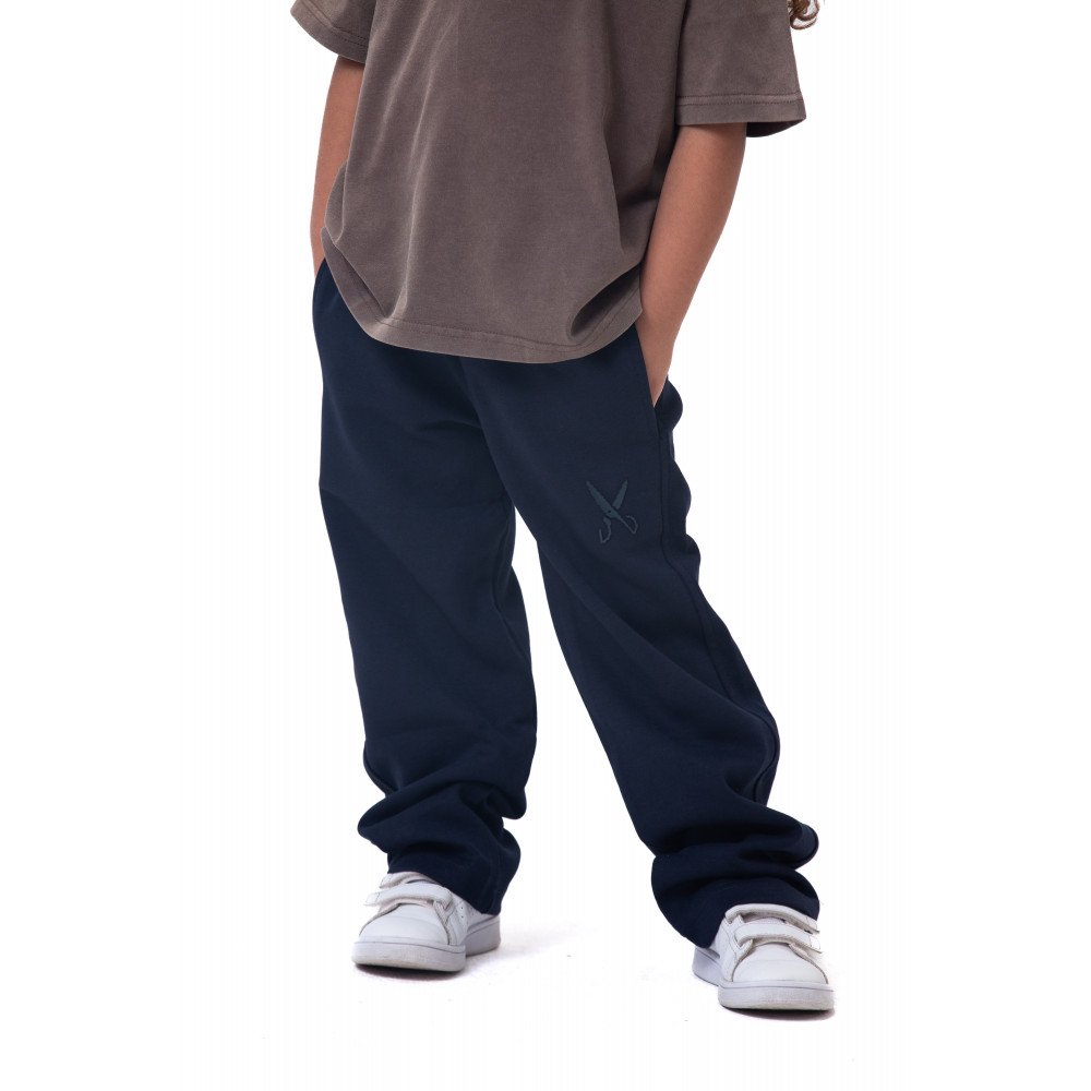 Kids Pants zigzag logo - Navy Blue