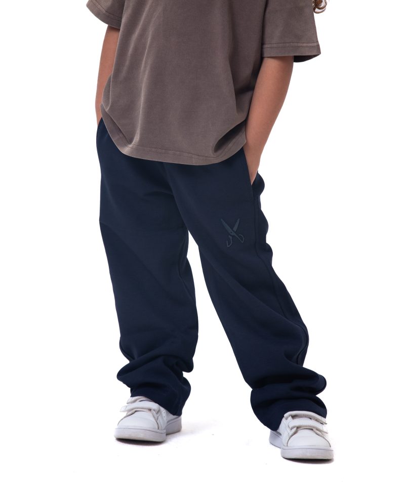 Kids Pants zigzag logo - Navy Blue
