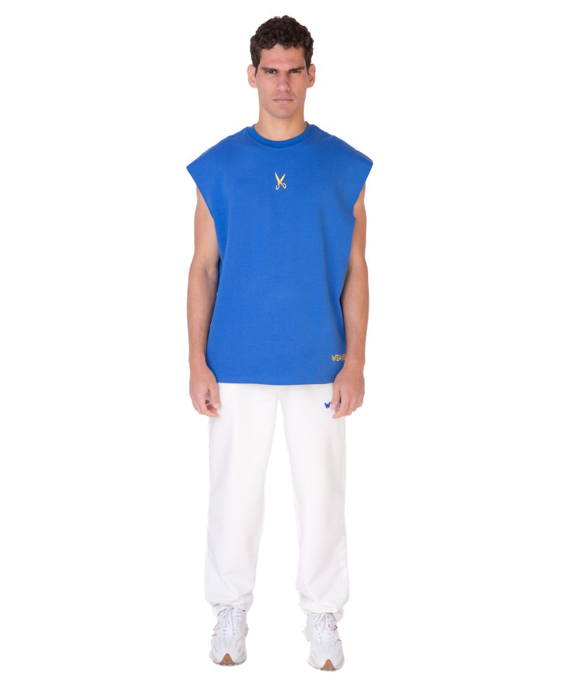 Cotton trousers-Off white