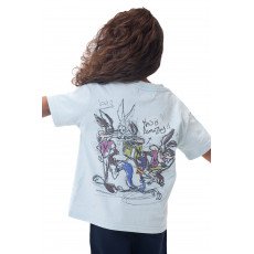Kids Cartoon washed T-shirt - Baby blue
