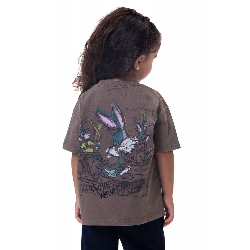 Kids Cartoon washed T-shirt - Brawn