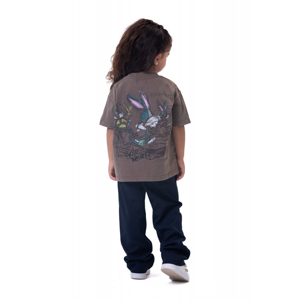 Kids Cartoon washed T-shirt - Brawn