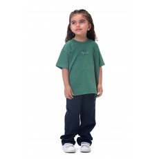 Kids Cartoon washed T-shirt - Green