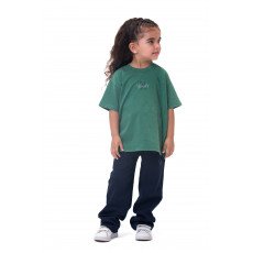 Kids Cartoon washed T-shirt - Green