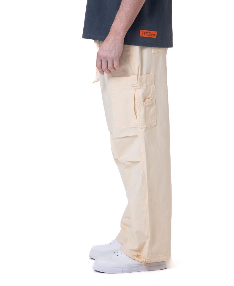 Unisex Cargo trousers - Light yellow_101