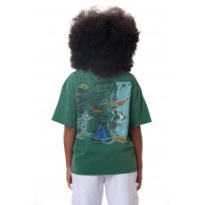 Cartoon washed T-shirt - Green