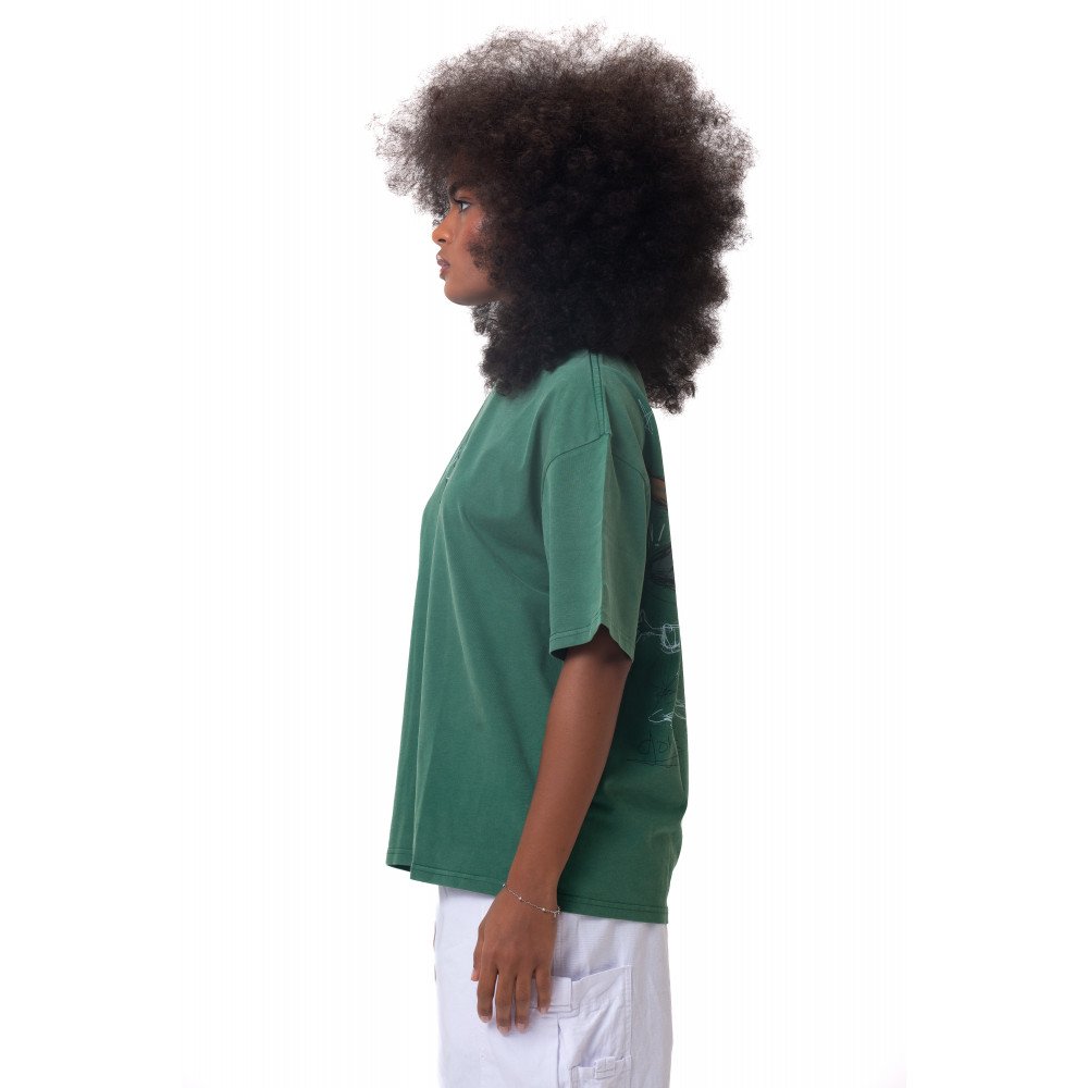 Cartoon washed T-shirt - Green
