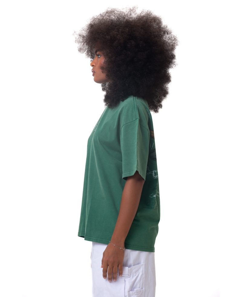 Cartoon washed T-shirt - Green