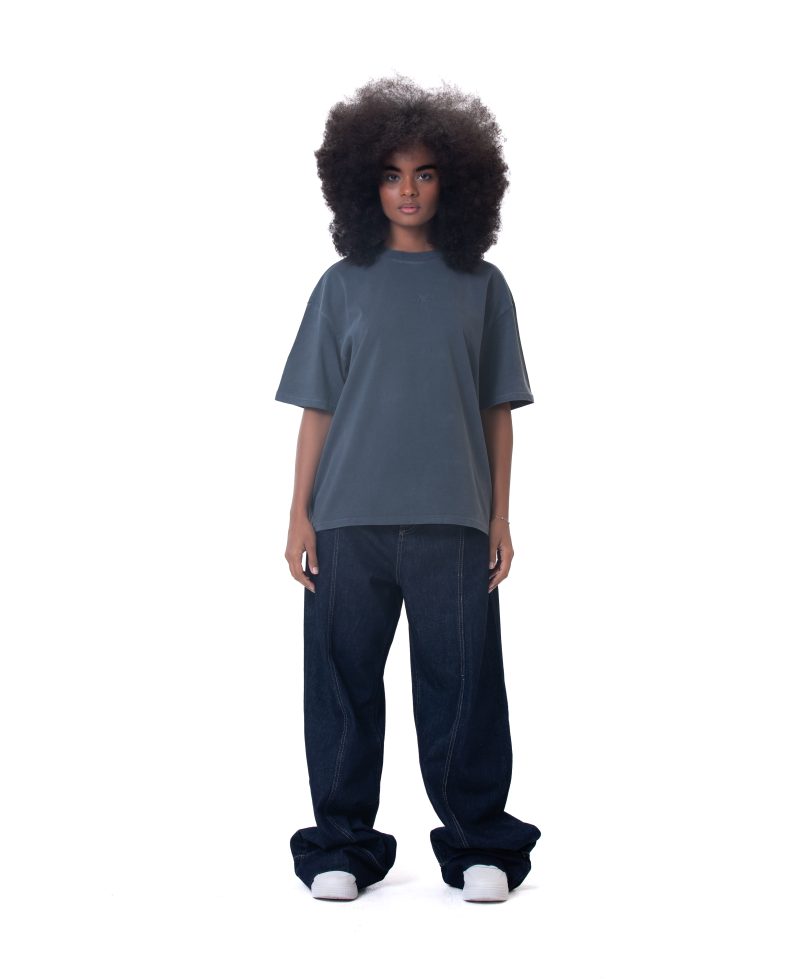 New washed T-shirt-Dark Gray