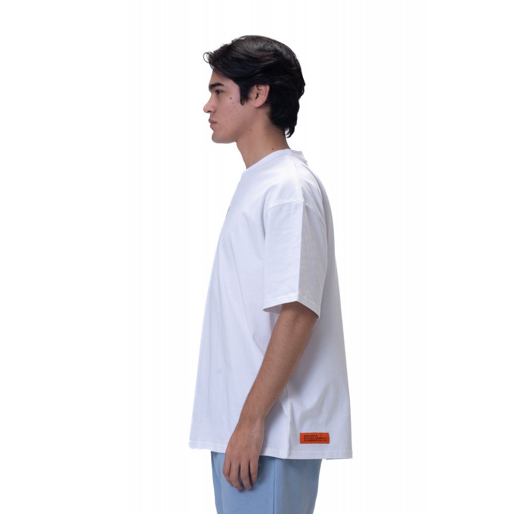 New washed T-shirt- White
