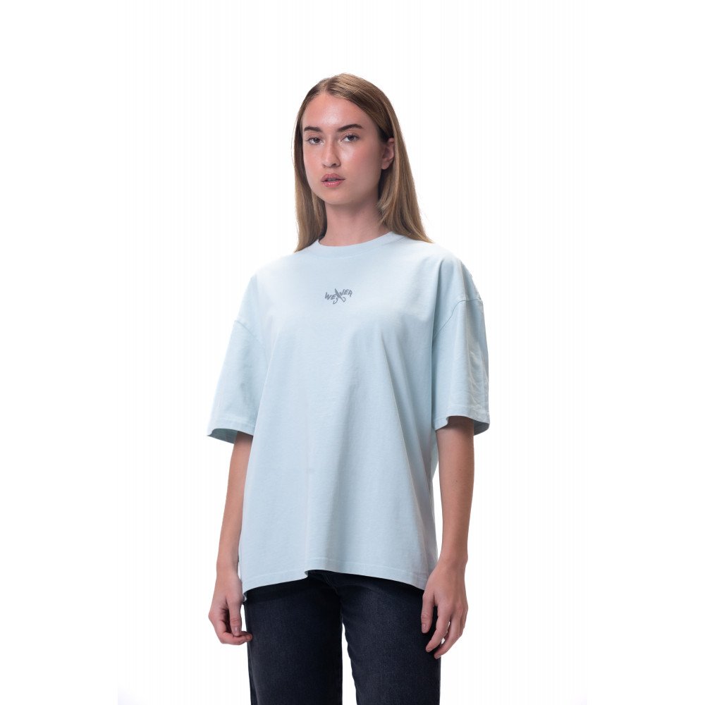 New washed T-shirt-Baby Blue
