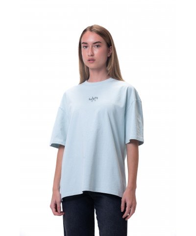 New washed T-shirt-Baby Blue