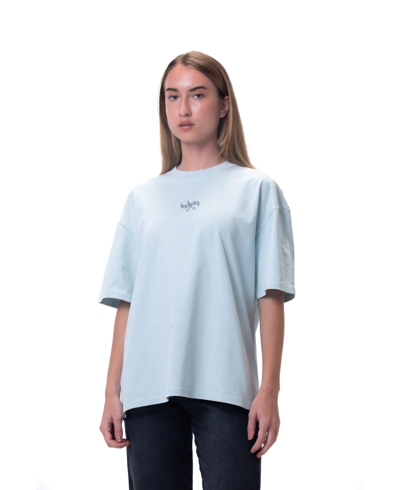 New washed T-shirt-Baby Blue
