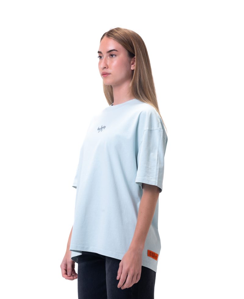 New washed T-shirt-Baby Blue