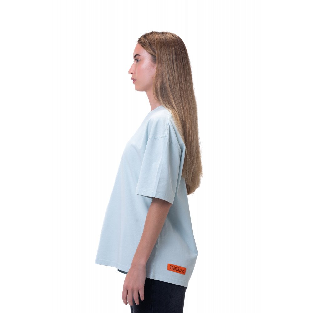 New washed T-shirt-Baby Blue