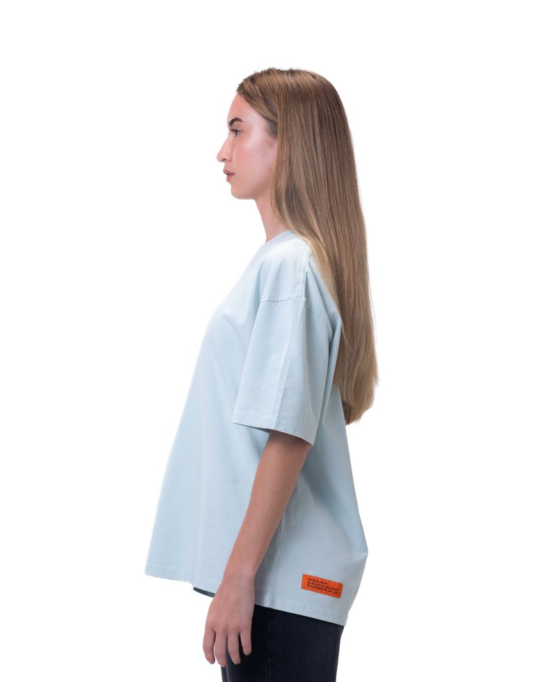 New washed T-shirt-Baby Blue