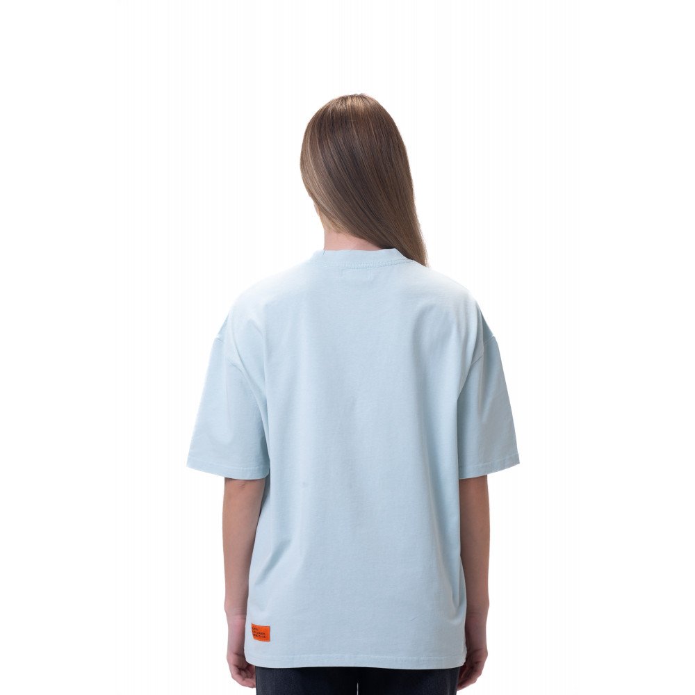 New washed T-shirt-Baby Blue