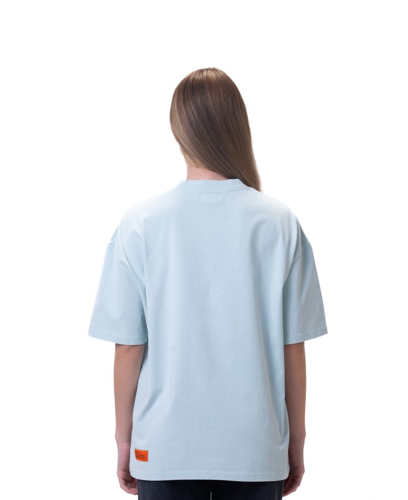 New washed T-shirt-Baby Blue
