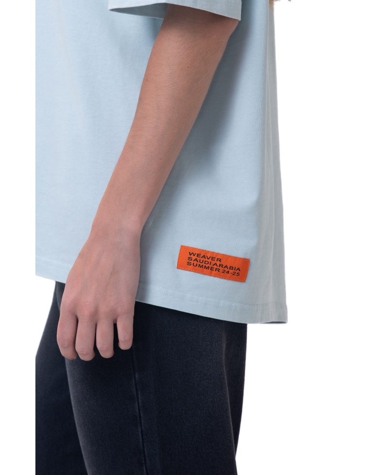 New washed T-shirt-Baby Blue