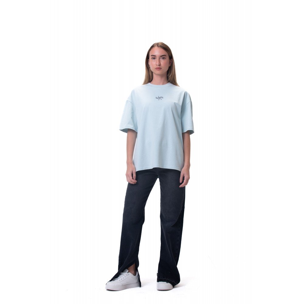 New washed T-shirt-Baby Blue