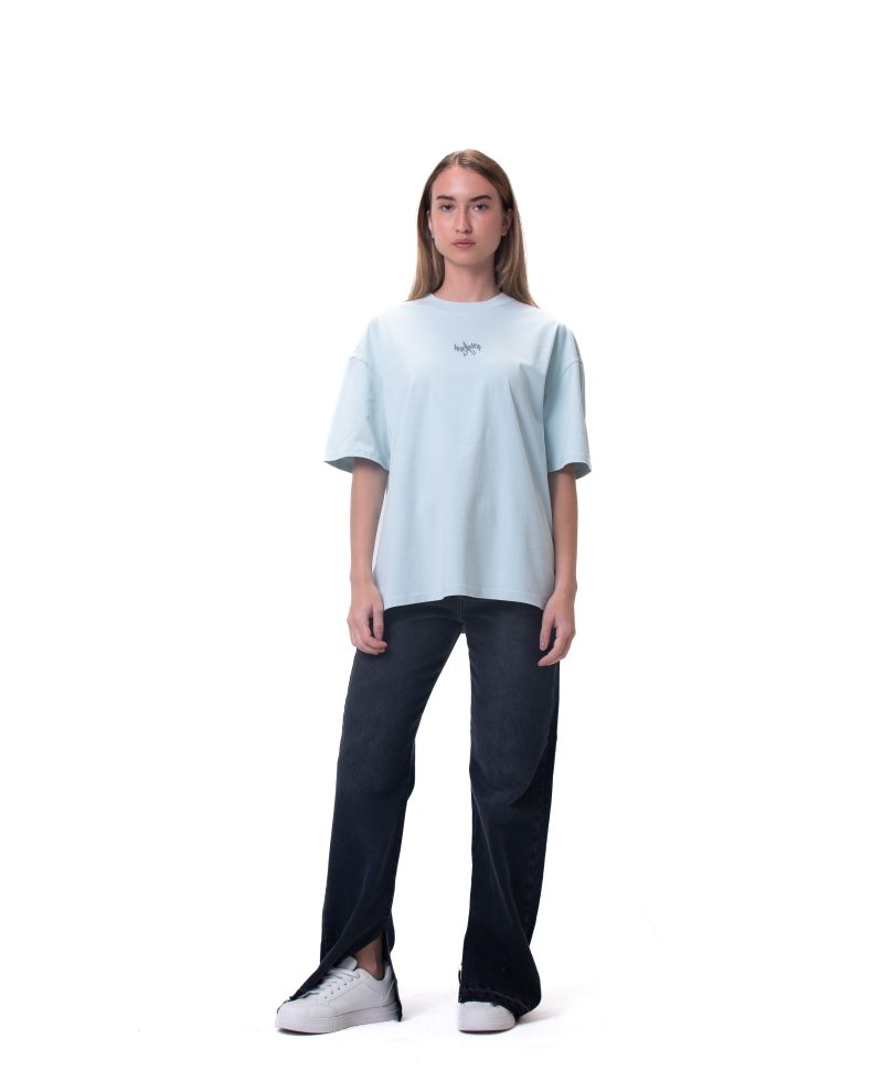 New washed T-shirt-Baby Blue