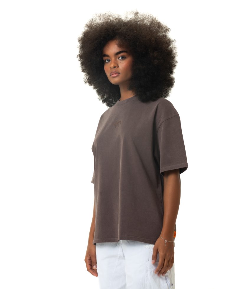 New washed T-shirt-Brawn New washed T-shirt-Brawn