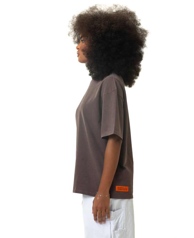 New washed T-shirt-Brawn New washed T-shirt-Brawn