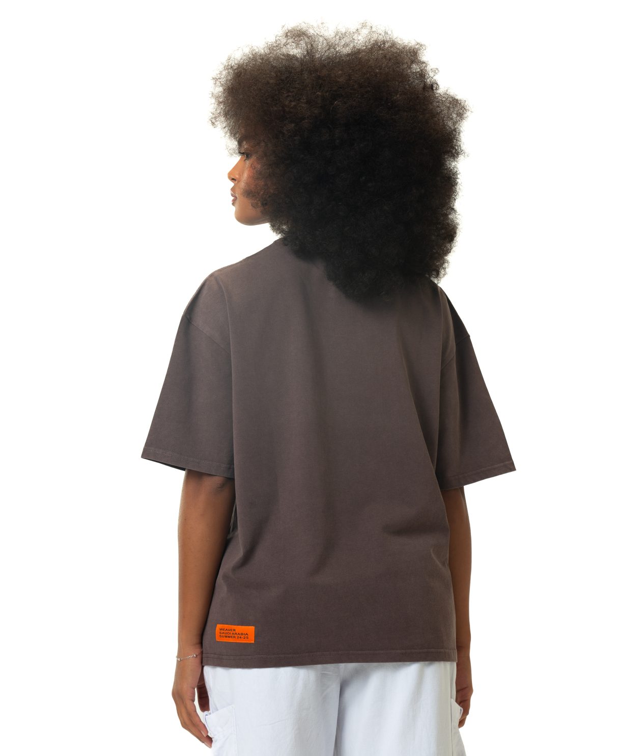 New washed T-shirt-Brawn