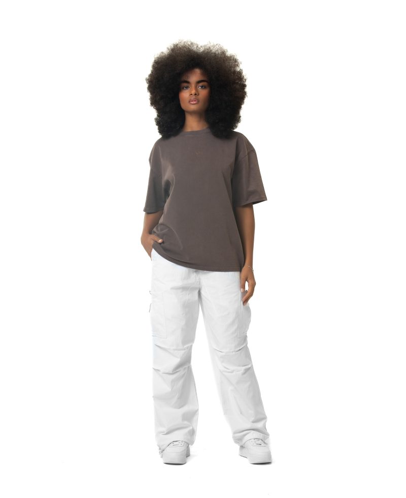 New washed T-shirt-Brawn New washed T-shirt-Brawn