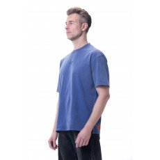 New washed T-shirt-Blue