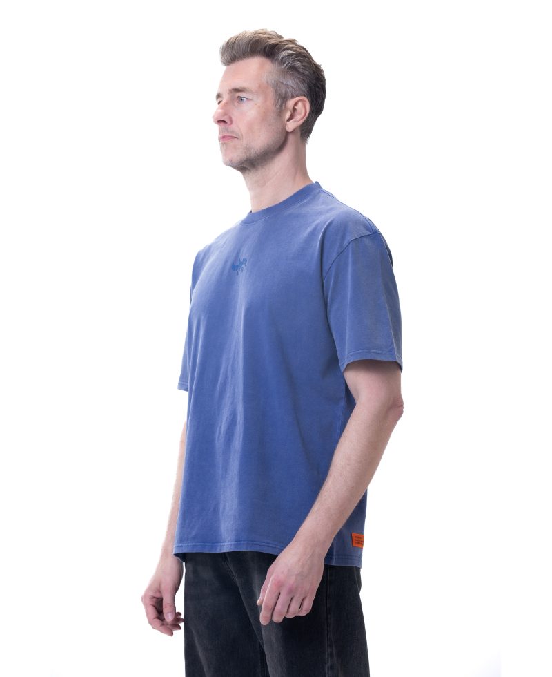 New washed T-shirt-Blue