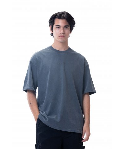 New washed T-shirt-Gray