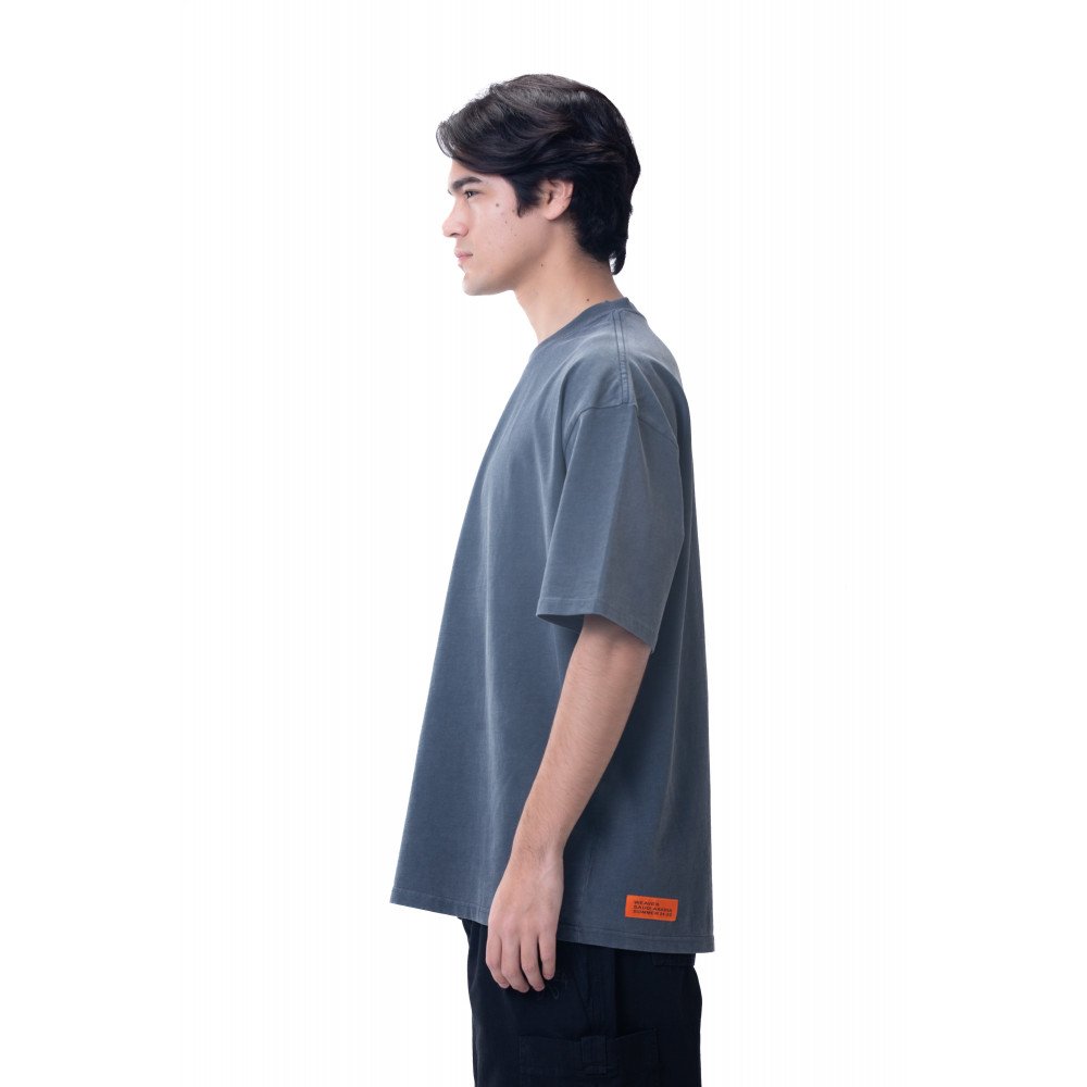 New washed T-shirt-Gray