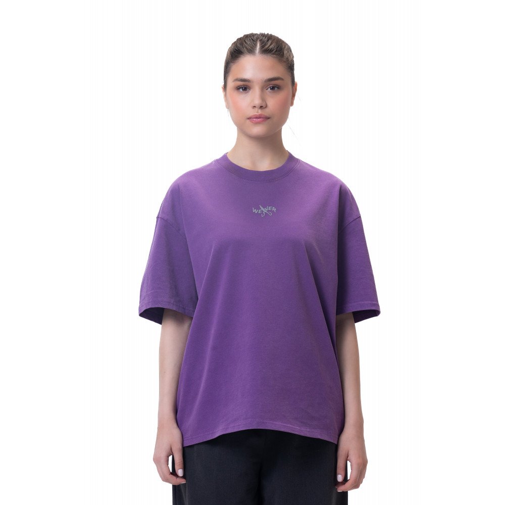 New washed T-shirt-purple