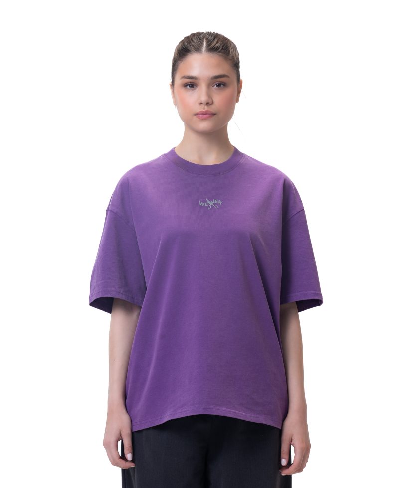 New washed T-shirt-purple