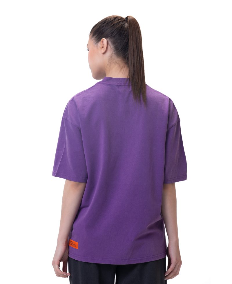 New washed T-shirt-purple