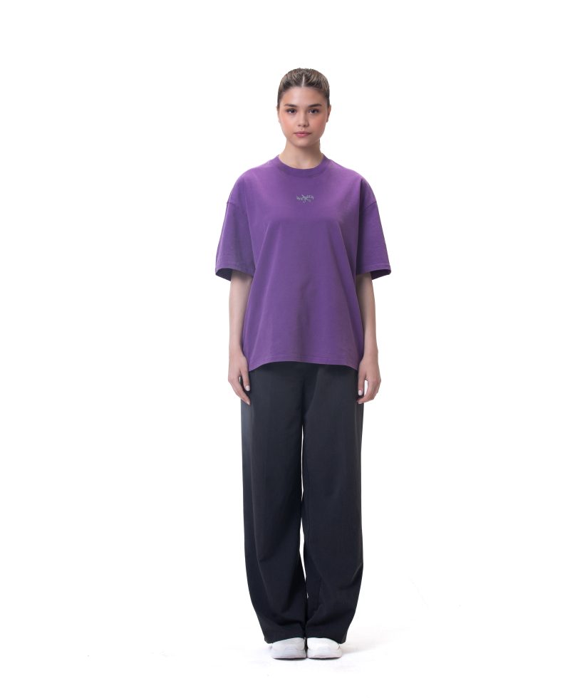 New washed T-shirt-purple