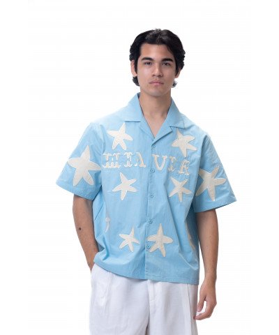 Unisex shirt-Baby blue - Boxy