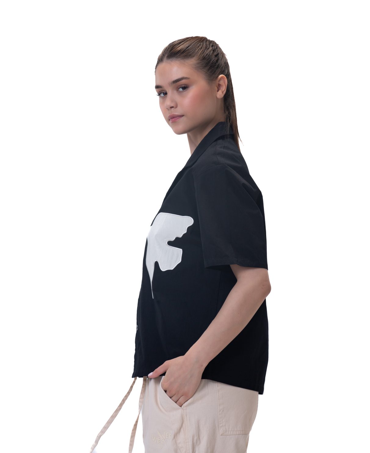 Unisex shirt-Black - Boxy