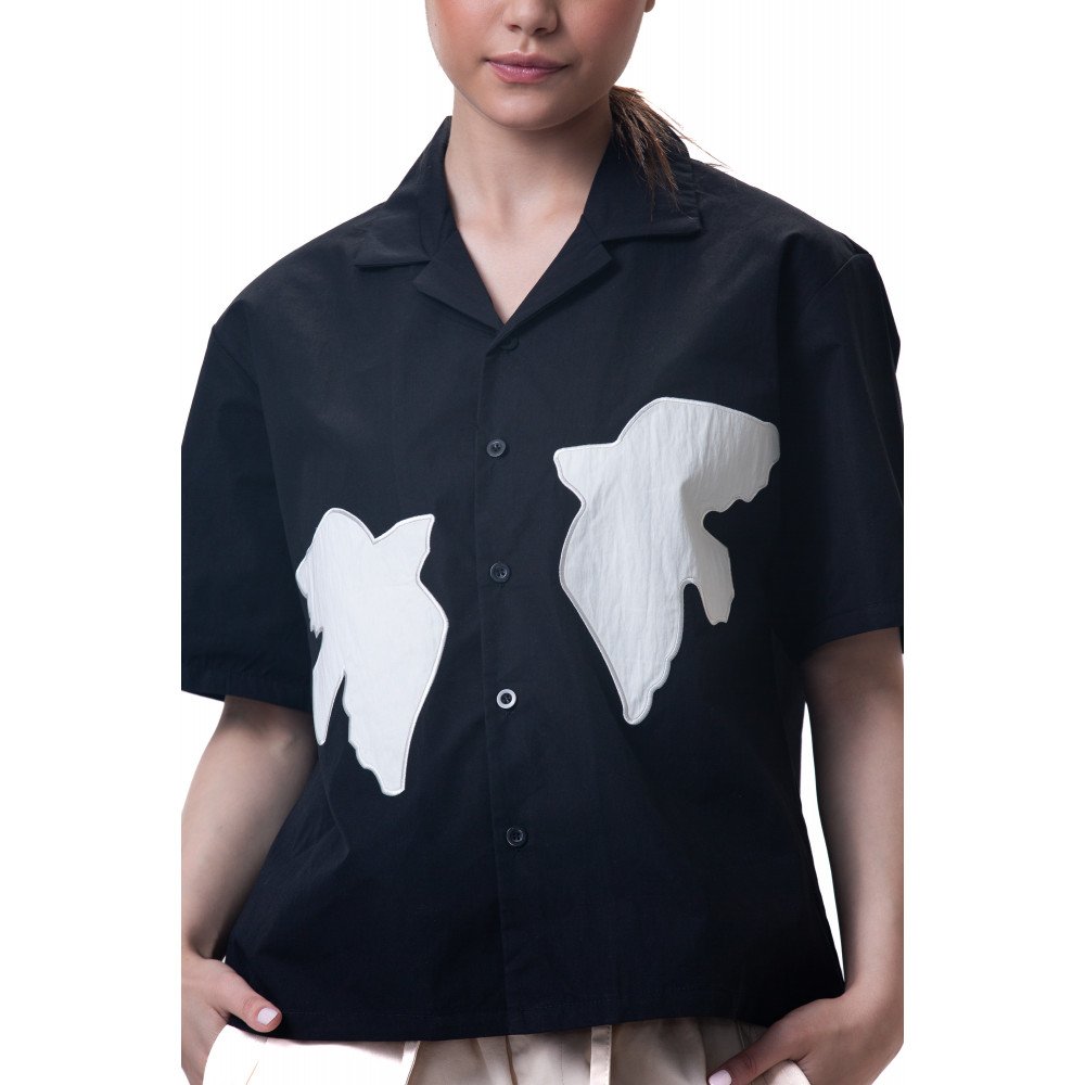 Unisex shirt-Black - Boxy